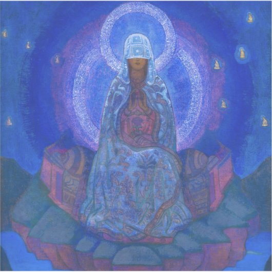 Mutter der Welt, 1924 von Nicholas Roerich Aufkleber (Vorderseite)