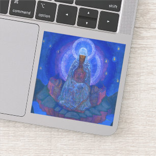 Mutter der Welt, 1924 von Nicholas Roerich Aufkleber