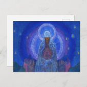 Mutter der Welt, 1924 von Nicholas Roerich Postkarte (Vorne/Hinten)