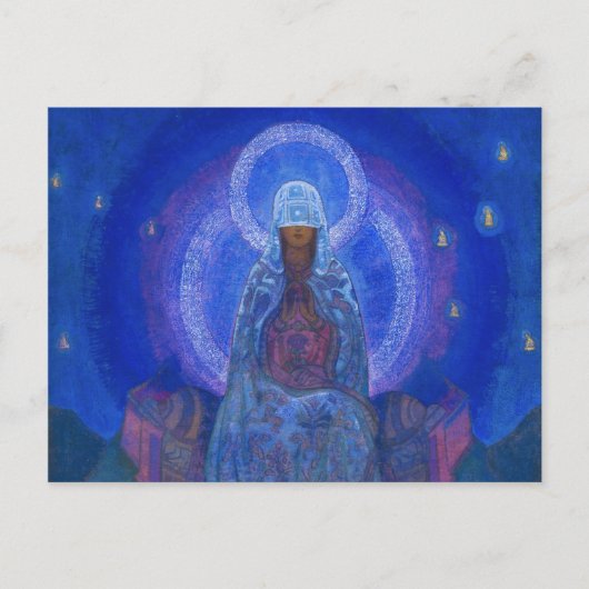 Mutter der Welt, 1924 von Nicholas Roerich Postkarte (Vorderseite)