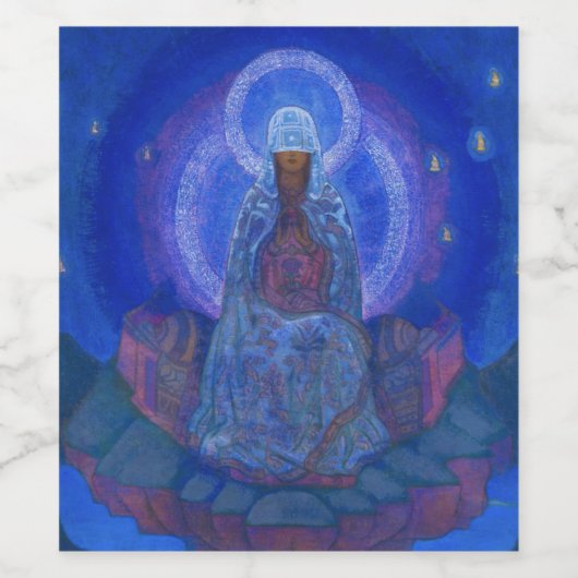 Mutter der Welt, 1924 von Nicholas Roerich Weinetikett (Einzelnes Label)