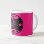 MUTTER DER WELT MIT BESTEN SCHRITTEN Jumbo-Tasse (Vorderseite Rechts)
