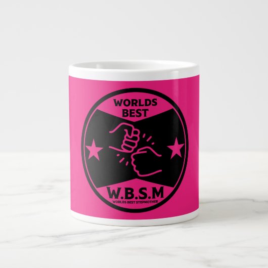MUTTER DER WELT MIT BESTEN SCHRITTEN Jumbo-Tasse (Vorderseite)