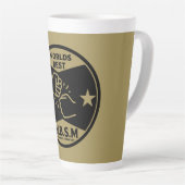 MUTTER DER WELT MIT BESTEN SCHRITTEN MILCHTASSE (Rechte Ecke)