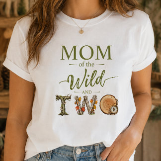 Mutter der Wildnis und zwei Geburtstags-Frauen-T-S T-Shirt