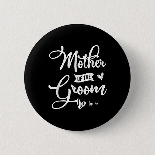 Mutter des Bauerndesigns für eine Brauthochzeit Button (Vorderseite)