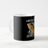 Mutter des Bengalischen katzen Shirts Kaffeetasse (Vorderseite Links)