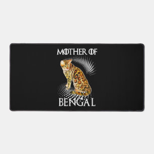 Mutter des Bengalischen katzen Shirts Schreibtischunterlage