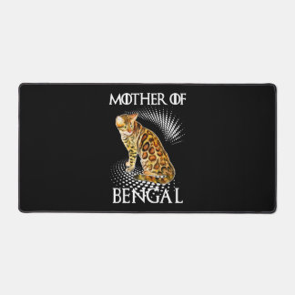 Mutter des Bengalischen katzen Shirts Schreibtischunterlage