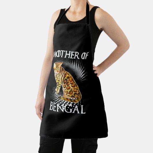Mutter des Bengalischen katzen Shirts Schürze (InSitu)