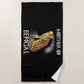 Mutter des Bengalischen katzen Shirts Strandtuch (Vorderseite)