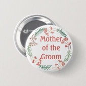 Mutter des Blumendesigns Button (Vorne & Hinten)
