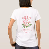 Mutter des bräurosa blühenden T - Shirt (Rückseite)