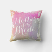 Mutter des Braut-Aquarell-Wurfs-Kissens Kissen (Rückseite)