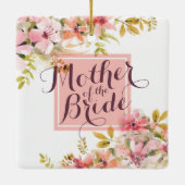 Mutter des Braut-Aquarells Wedding | Verzierung Keramikornament (Rückseite)