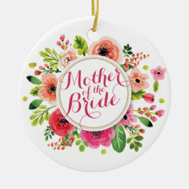 Mutter des Braut-Aquarells Wedding | Verzierung Keramikornament