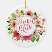 Mutter des Braut-Aquarells Wedding | Verzierung Keramikornament (Hinten)