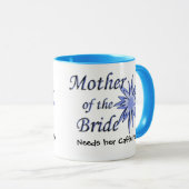 Mutter des Braut-Blaus Tasse (VorderseiteRechts)