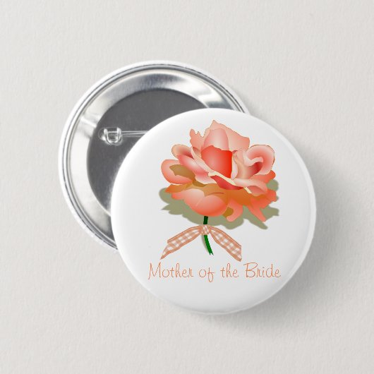 Mutter des Braut-Buttons Button (Vorne & Hinten)