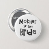 Mutter des Braut-Graus Button (Vorne & Hinten)