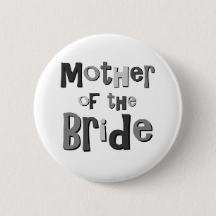 Mutter des Braut-Graus Button