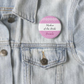 MUTTER DES BRAUT Rosa-Damastes und der Button (Beispiel)