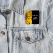Mutter des Braut-Sonnenblume-Hochzeits-Knopfes Button (Beispiel)
