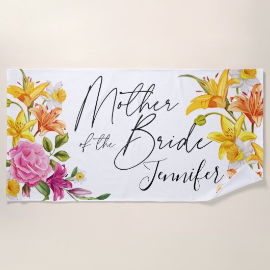 Mutter des Brautgeschenks, Mutter der Braut Strandtuch (Vorderseite)