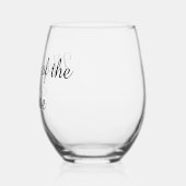 Mutter des Brautglases Weinglas Ohne Stiel (Links)