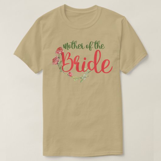 Mutter des Brauthochzeitungs-Brautparty T-Shirt (Design vorne)