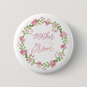 Mutter des Bräutigam-Blumen-Knopf-Buttons Button