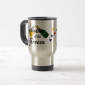 Mutter des Bräutigam-Champagne-Toasts Reisebecher (Vorderseite Links)