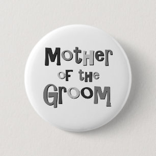 Mutter des Bräutigam-Graus Button