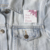 Mutter des Bräutigam-malvenfarbenen Button (Beispiel)