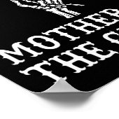 Mutter des Bräutigam-Skeletts Gothic Bachelor Hoch Poster (Ecke)