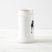 Mutter des Bräutigam-Wirbels-Gastgeschenk Hochzeit Bierglas (Mittel)