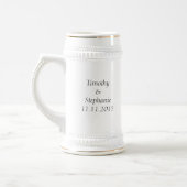 Mutter des Bräutigam-Wirbels-Gastgeschenk Hochzeit Bierglas (Links)