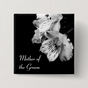 Mutter des Bräutigamalstroemeria-Lilien-Knopfes Button