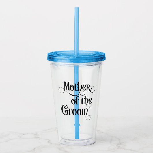 Mutter des Bräutigams Acryltrinkbecher (Vorderseite)