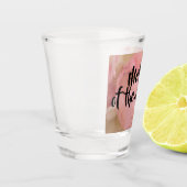 Mutter des Bräutigams - bearbeitbarer Text Schnapsglas (Links)