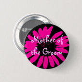 Mutter des Bräutigams Button (Vorne & Hinten)