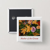 Mutter des Bräutigams Button (Vorne & Hinten)