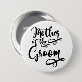 Mutter des Bräutigams Button (Vorne & Hinten)