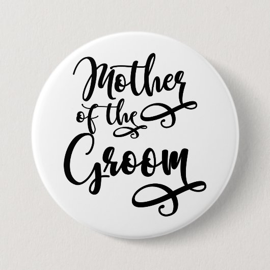 Mutter des Bräutigams Button (Vorderseite)