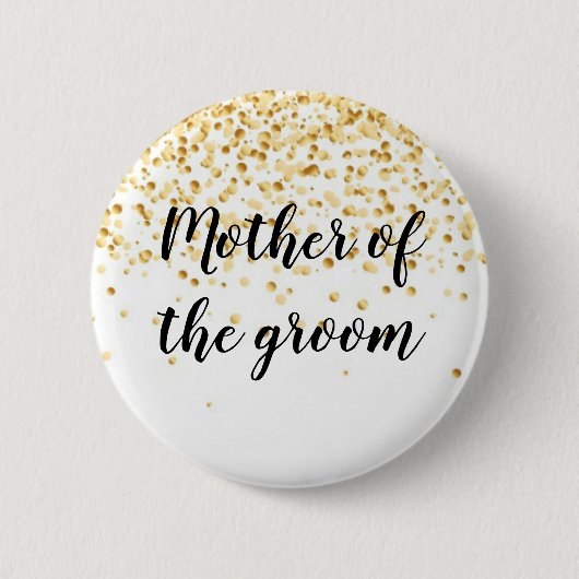 Mutter des Bräutigams Button (Vorderseite)