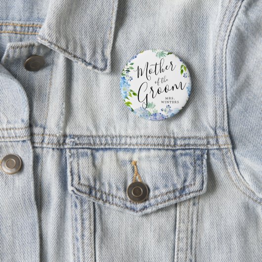 Mutter des Bräutigams | Carolina Bloom Wedding Button (Beispiel)