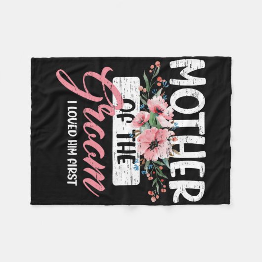 Mutter des Bräutigams, den ich ihn am ersten Mutte Fleecedecke (Vorderseite (Horizontal))