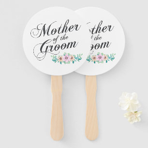 Mutter des Bräutigams, der   Handfan Wedding ist Fächer