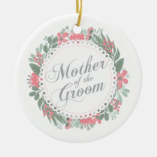 Mutter des Bräutigams, der | Verzierung Wedding Keramik Ornament (Vorne)