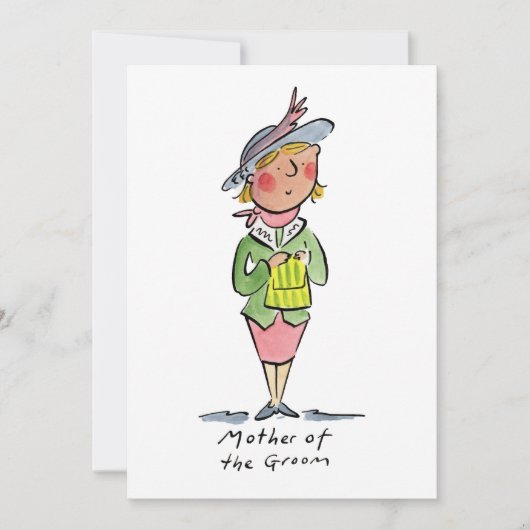 Mutter des Bräutigams Einladung (Vorderseite)